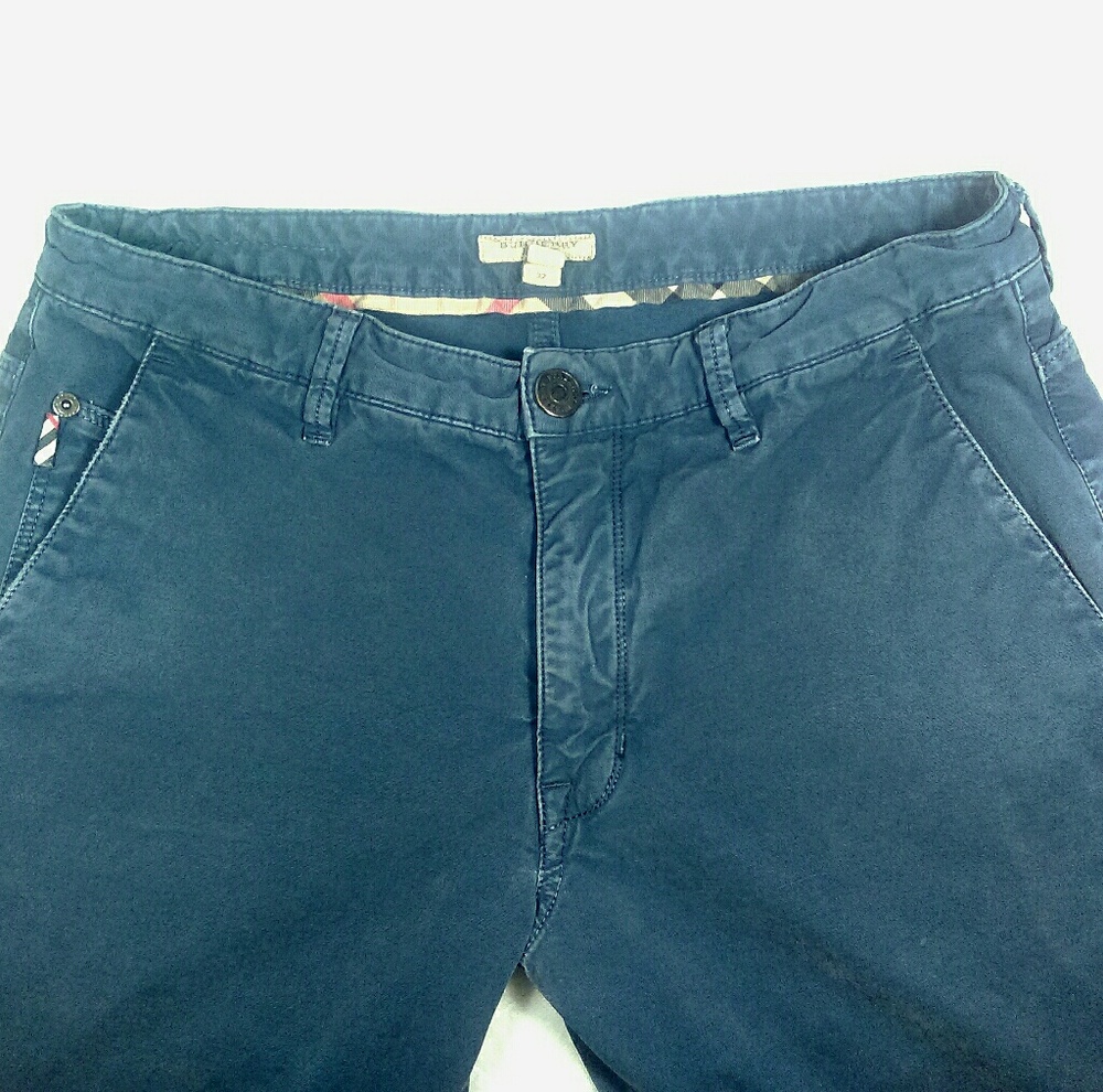 BURBERRY BRIT Pants Chinos - Slim Fit Carbon Blue